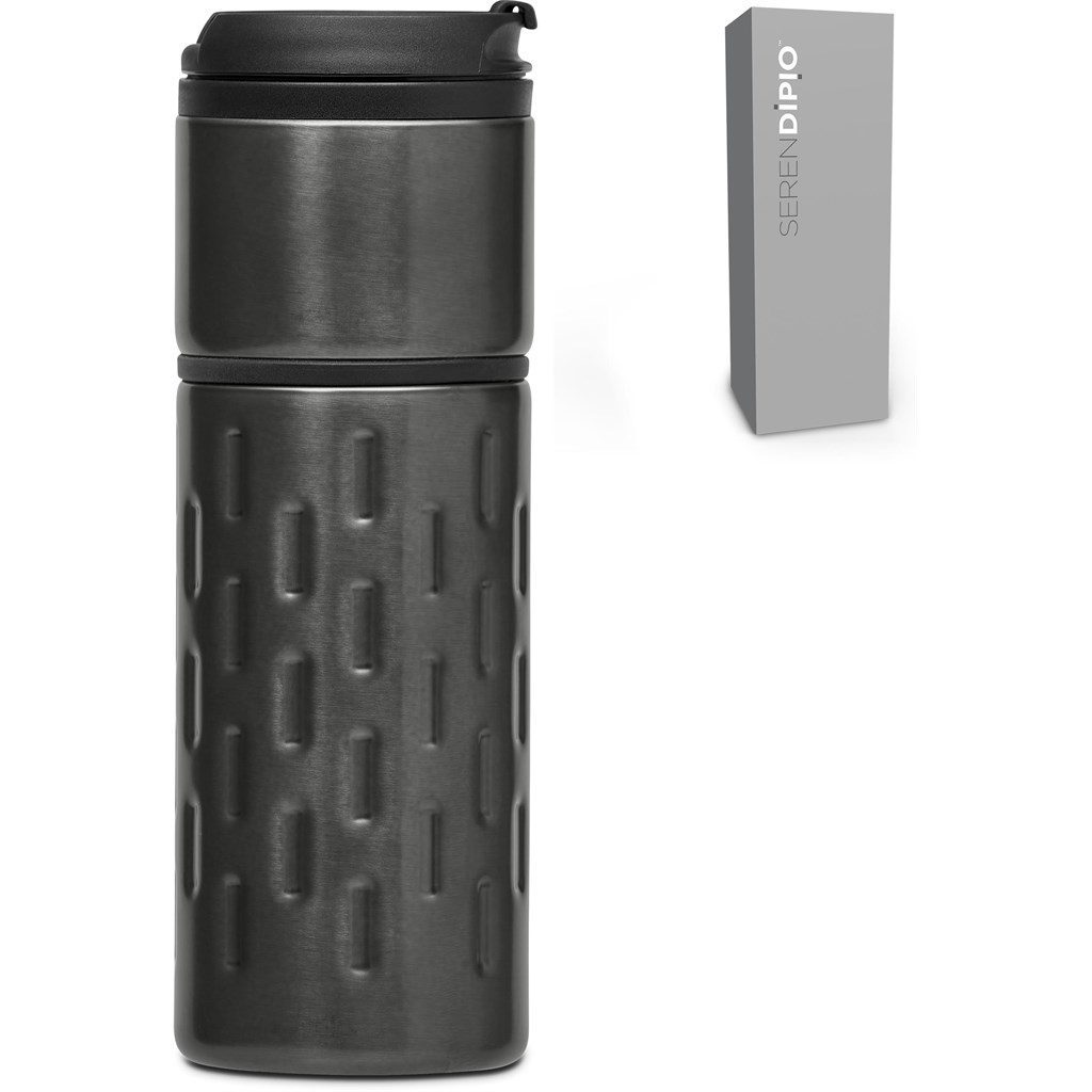Serendipio Binary Stainless Steel & Plastic Double-Wall Tumbler – 450ml