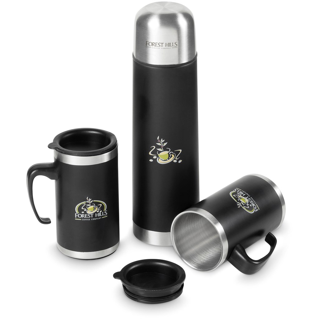 Altitude Cardinal Stainless Steel Vacuum Flask & Mug Set - Image 4