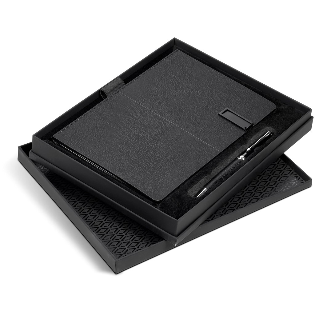 Alex Varga Corinthia Flash Drive Notebook & Pen Set - 32GB - Image 5