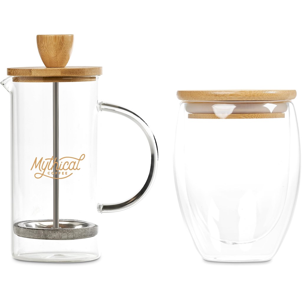Okiyo Aibo Glass & Bamboo Coffee Set - Image 14