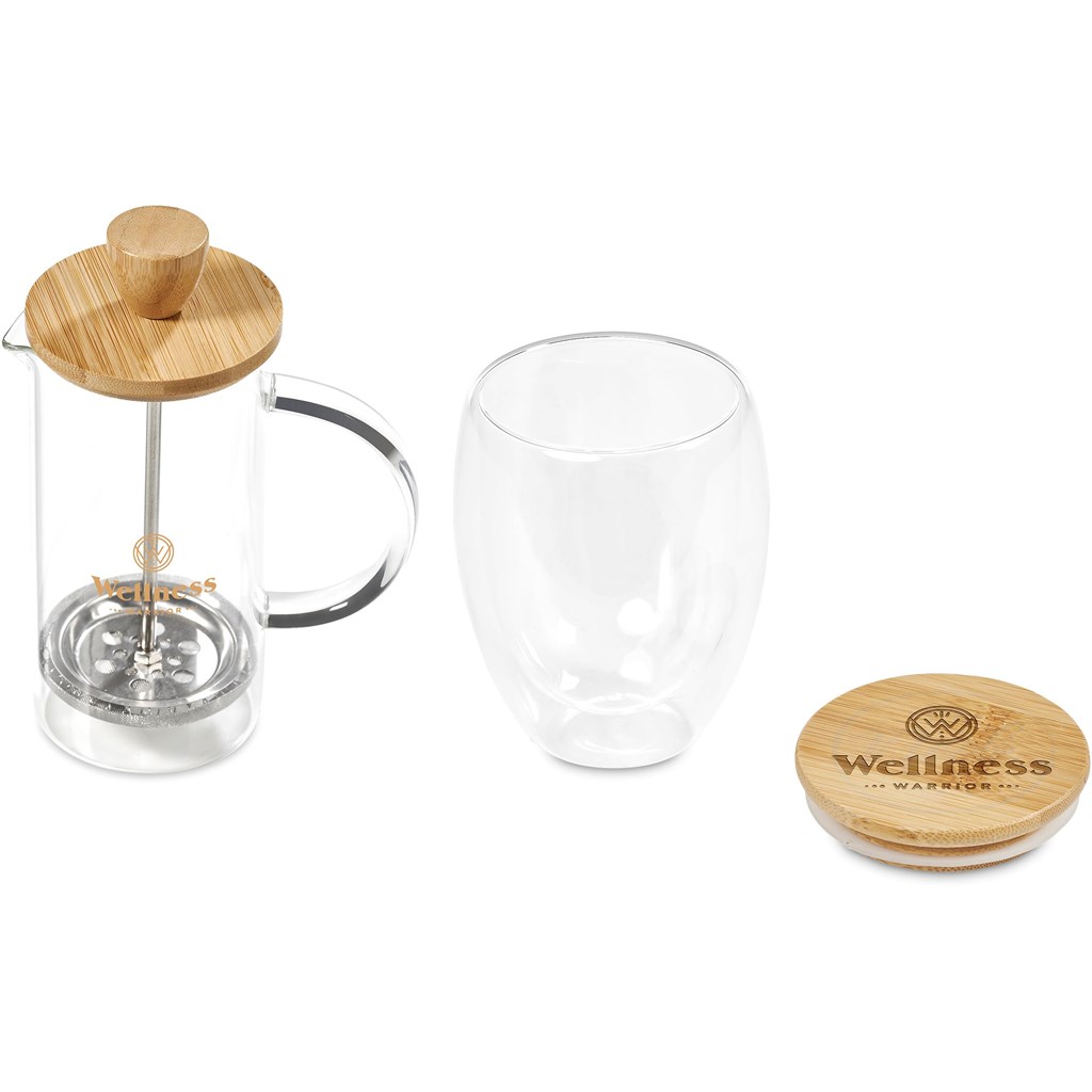 Okiyo Aibo Glass & Bamboo Coffee Set - Image 20