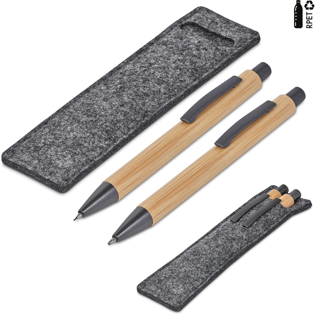 Okiyo Jona Bamboo Ball Pen & Pencil Set - Image 9