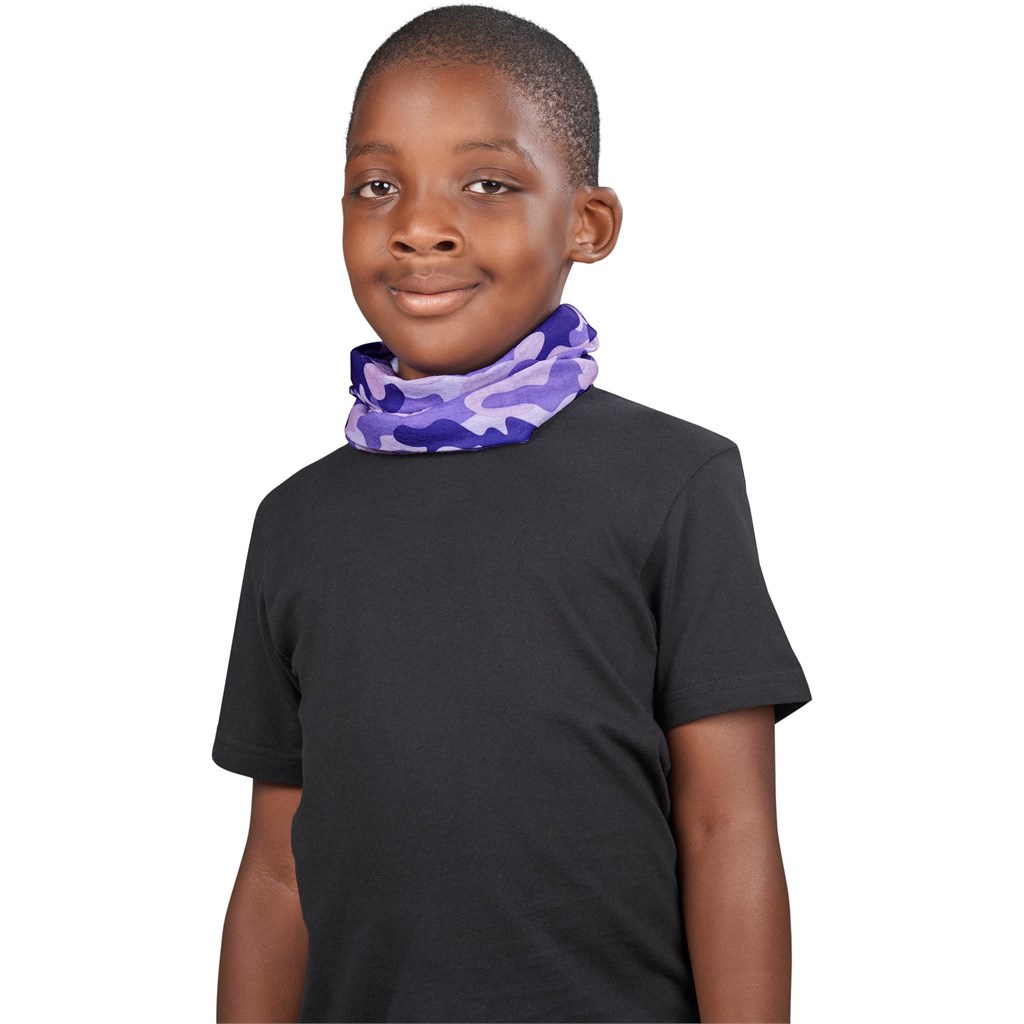 Kids Camo Flexi Tubular Bandana - Image 4