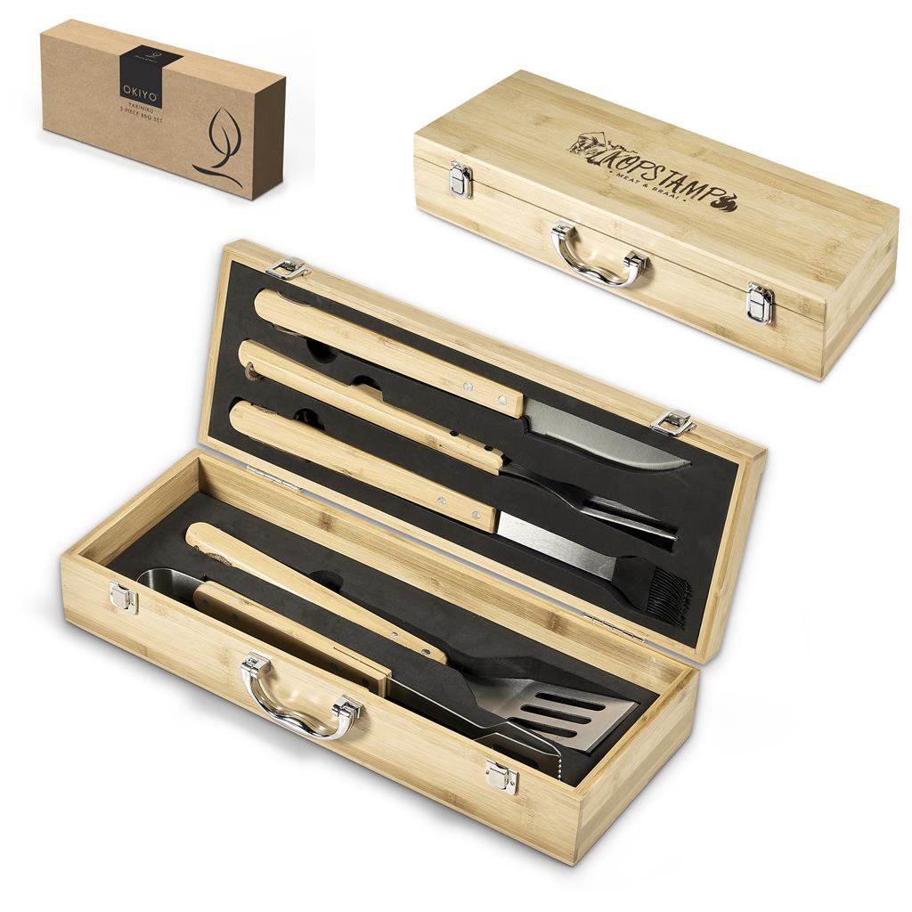 Okiyo Yakiniku Bamboo 5-Piece Braai Set - Image 8