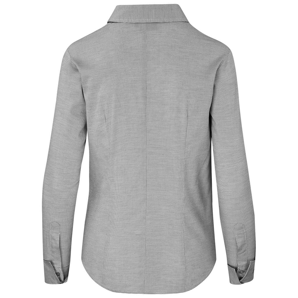 Ladies Long Sleeve Taylor Shirt - Grey - Image 7