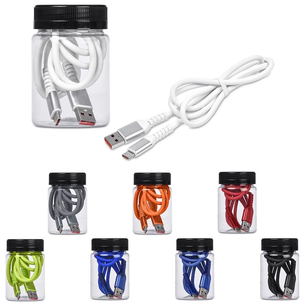 Altitude Capsit Fast Charge USB-A to Type-C Charging Cable in Jar - Image 4