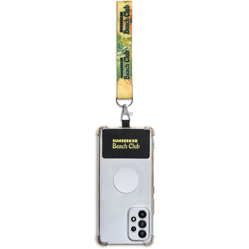 Altitude Rambler Single-Sided Sublimated Satin Wrist Phone Strap - Image 7