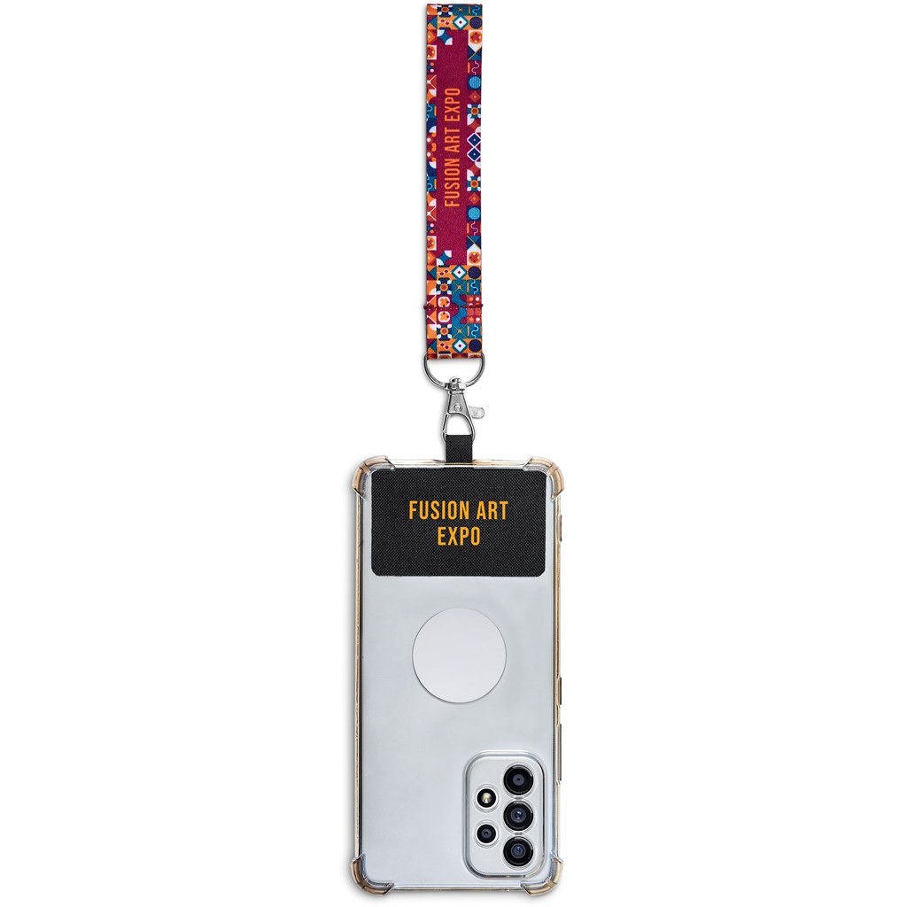 Altitude Rambler Single-Sided Sublimated Satin Wrist Phone Strap - Image 30