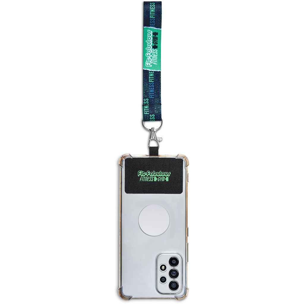 Altitude Rambler Single-Sided Sublimated Satin Wrist Phone Strap - Image 24