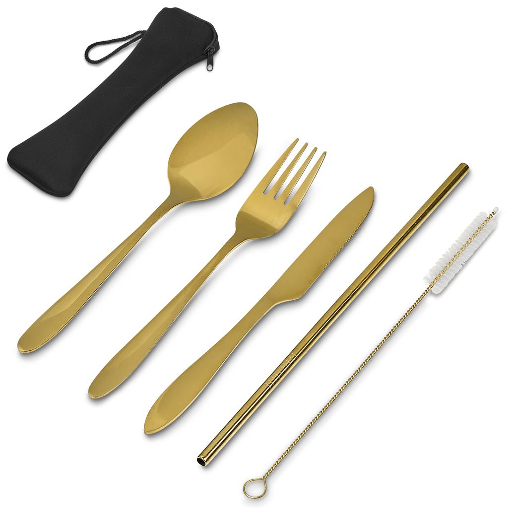Serendipio Golden Cutlery Set - Image 6