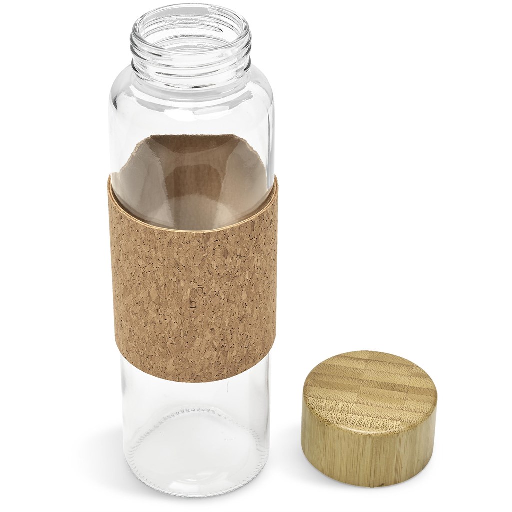 Kooshty Clear Bamboost Glass Water Bottle - 700ml - Image 6