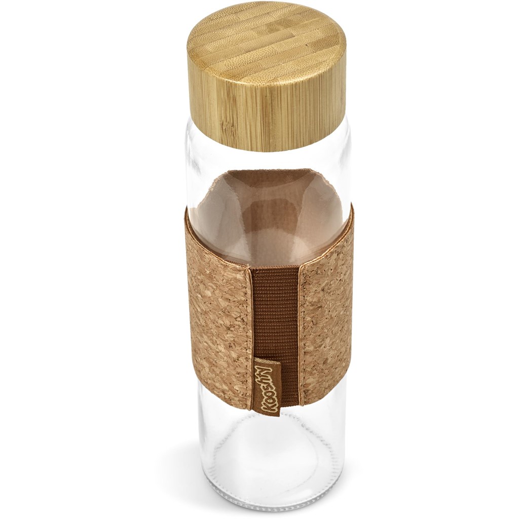 Kooshty Clear Bamboost Glass Water Bottle - 700ml - Image 9
