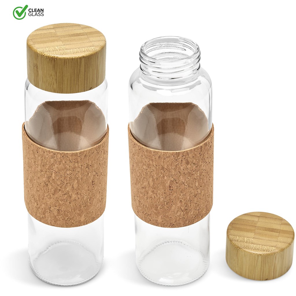 Kooshty Clear Bamboost Glass Water Bottle - 700ml - Image 10