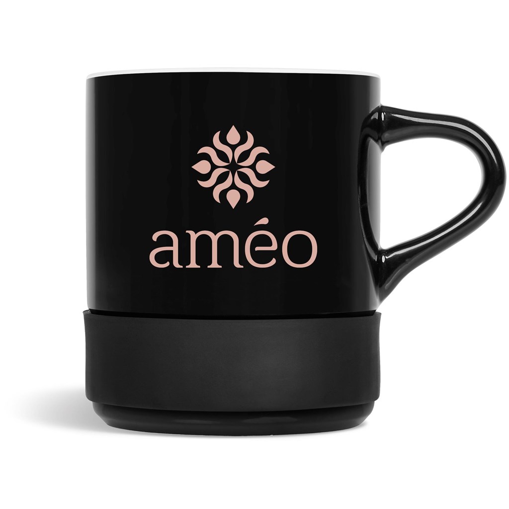 Kooshty Mixalot Ceramic Coffee Mug – 320ml – Black