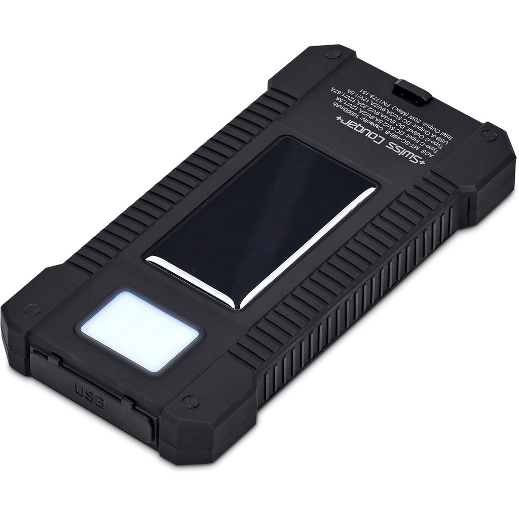Swiss Cougar Durban Fast Charge 20W Solar Power Bank -10000mAh - Image 6