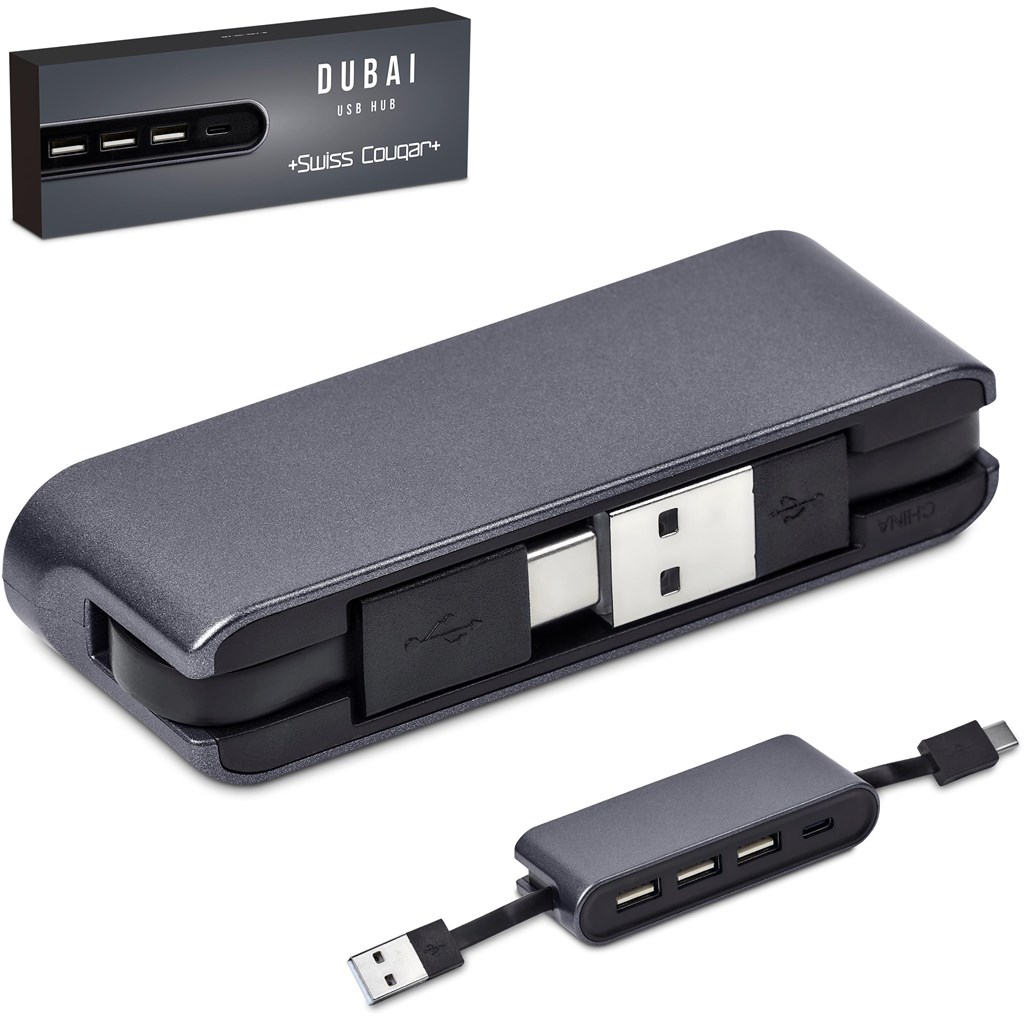 Swiss Cougar Dubai USB Hub - Gun Metal - Image 11