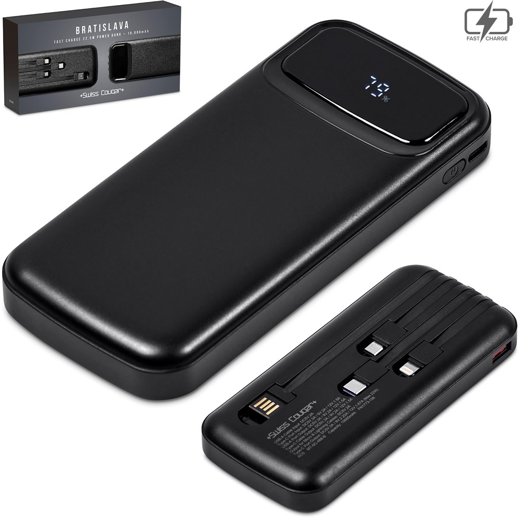 Swiss Cougar Bratislava Fast Charge 22.5W Power Bank - 10,000mAh - Image 10