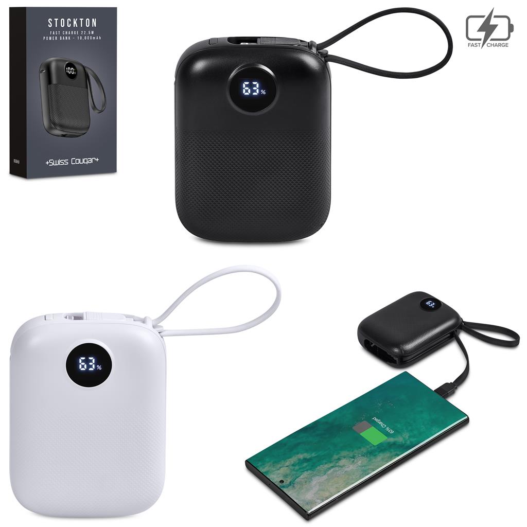 Swiss Cougar Stockton Fast Charge 22.5W Power Bank - 10000mAh - Image 3