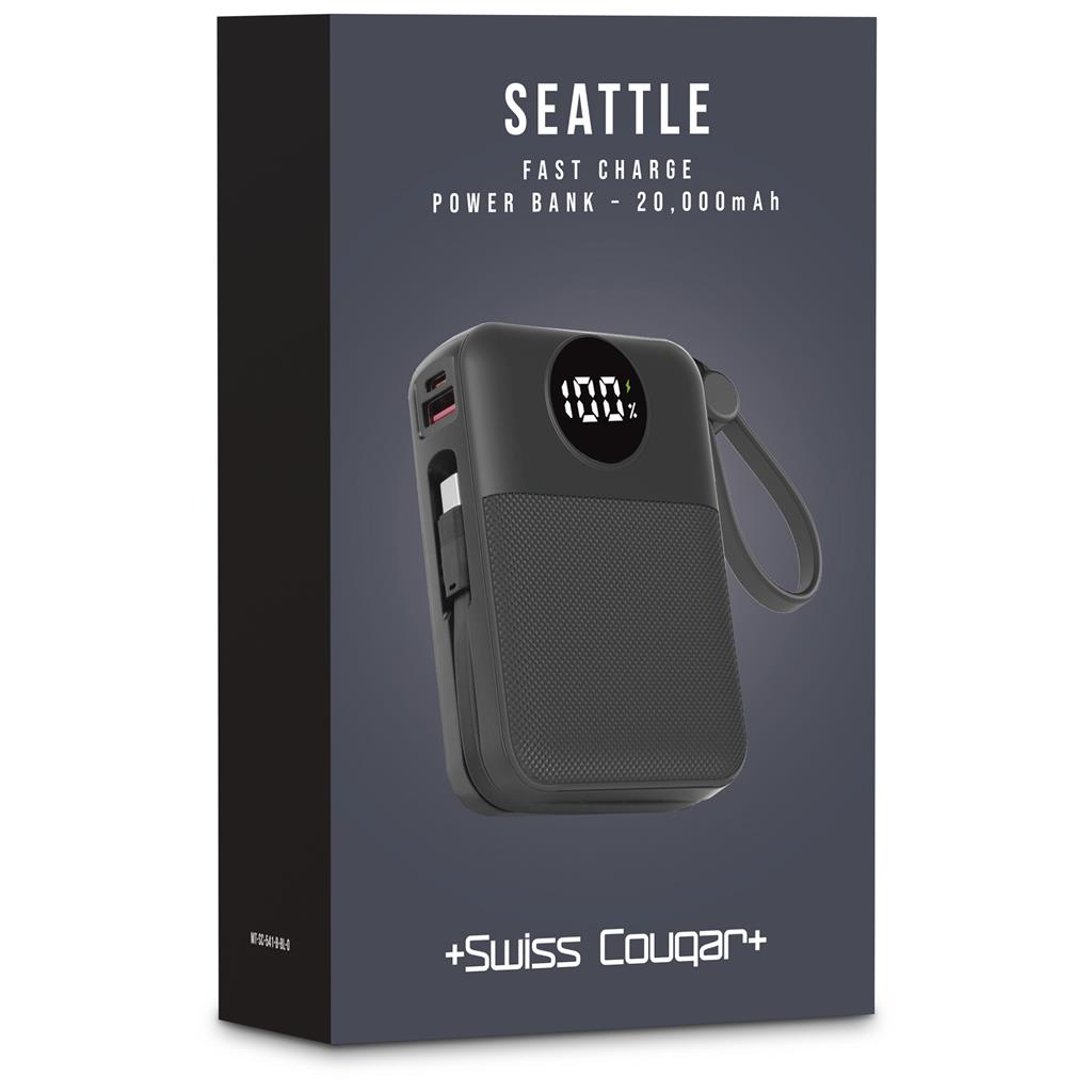 Swiss Cougar Seattle Fast Charge 22.5W Power Bank - 20,000mAh - Image 4