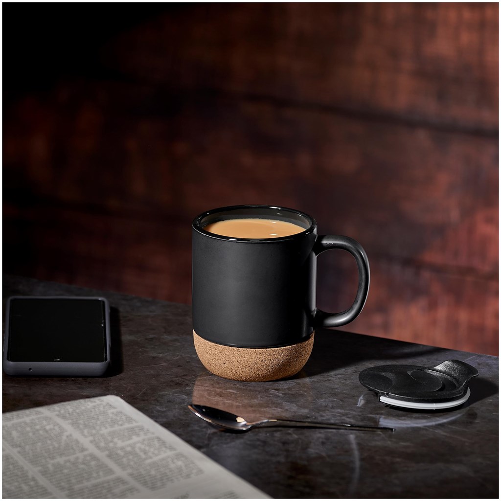 Serendipio Sienna Cork & Ceramic Coffee Mug – 340ml