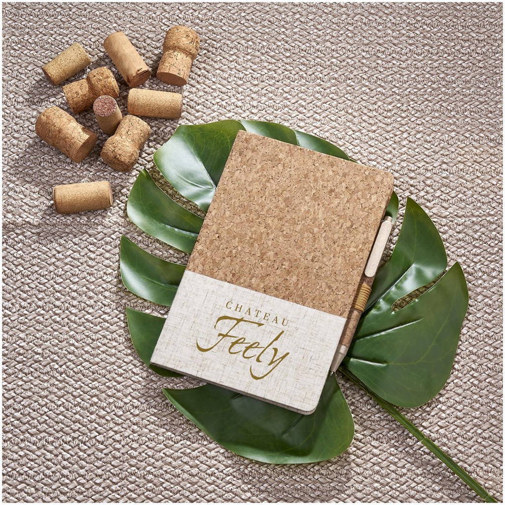 Okiyo Cardon Cork Notebook & Pen Set - Image 9