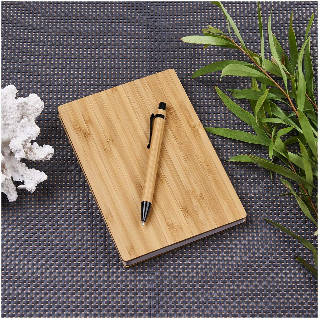 Okiyo Yahari Bamboo Notebook & Pen Set - Image 8