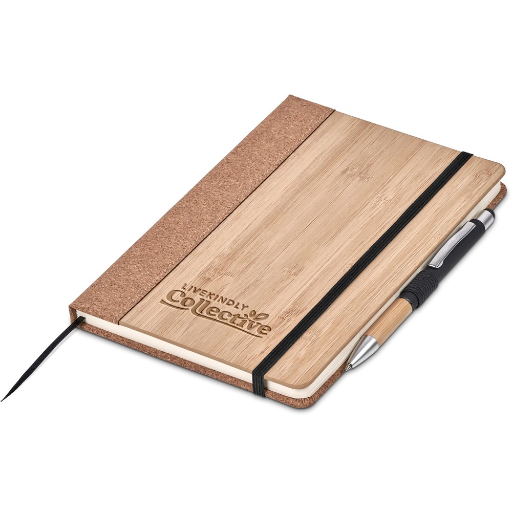 Okiyo Eri Bamboo & Cork Notebook & Pen Set - Image 16