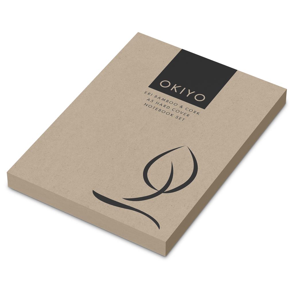 Okiyo Eri Bamboo & Cork Notebook & Pen Set - Image 14