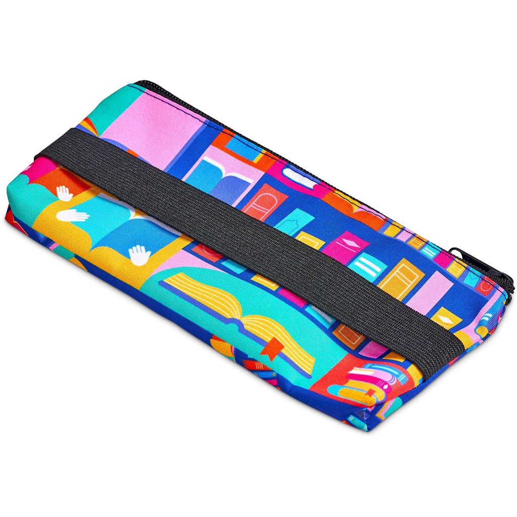 Pre-Printed Sample Hoppla Scribbler Polyester Large Pencil Case To Fit An A5 Notebook - Image 4