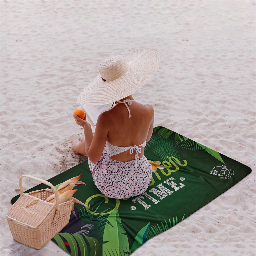 Pre-Printed Sample Hoppla Hula Beach Towel – Single Sided