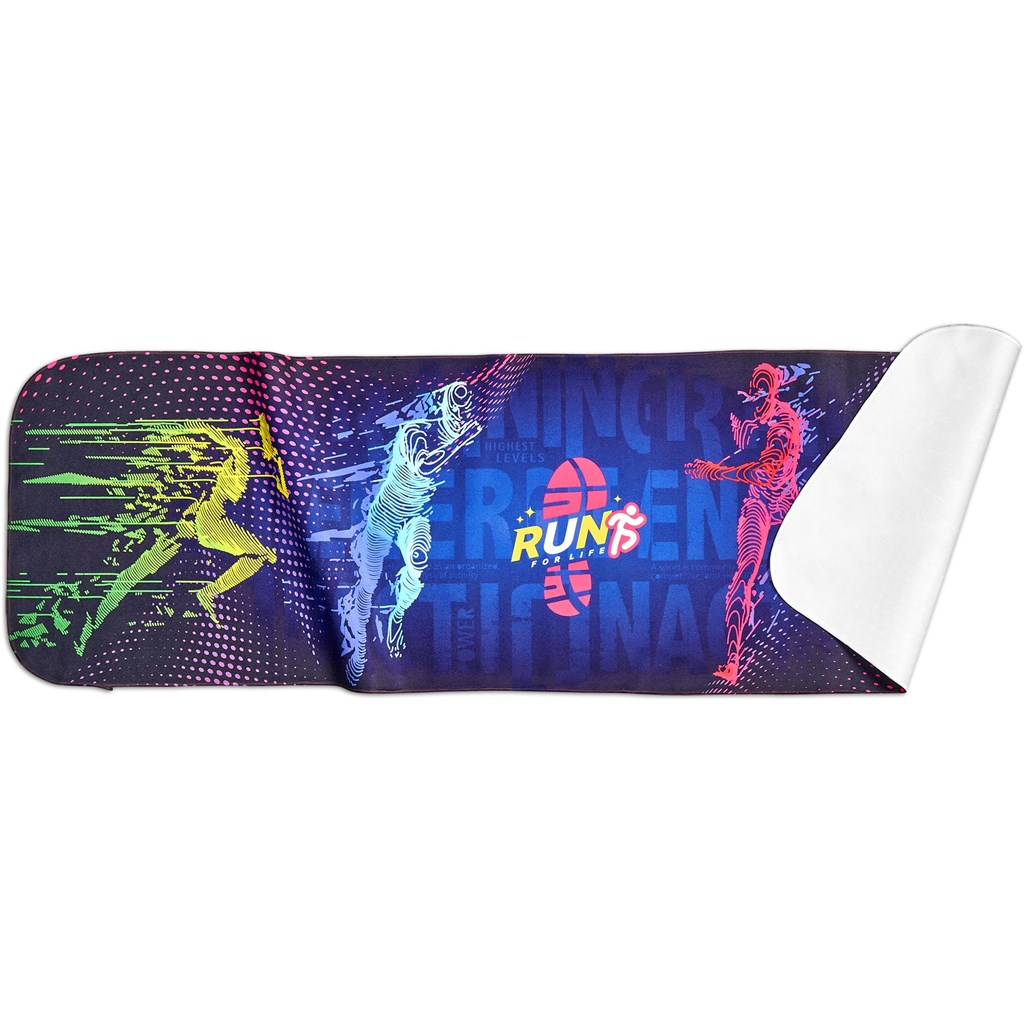 Pre-Printed Sample Hoppla Relay Sports Towel – Single Sided