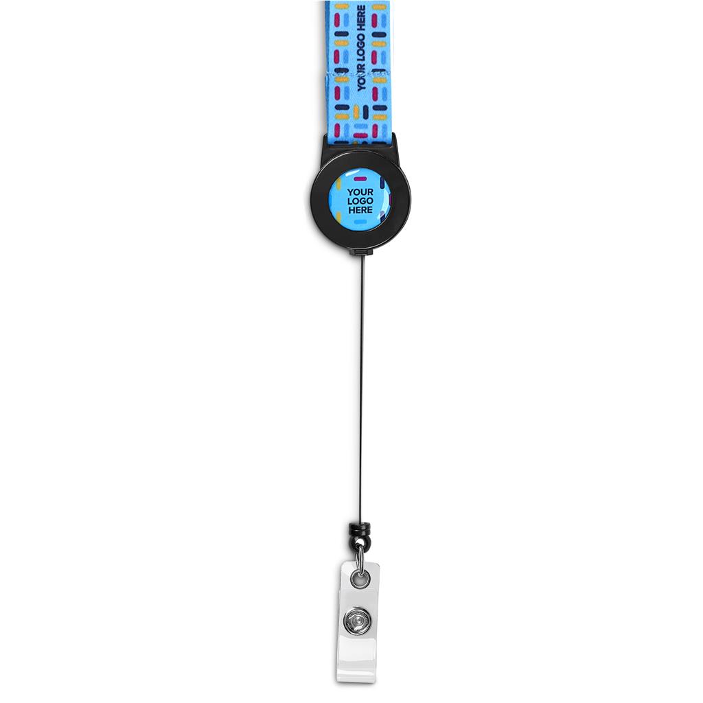 Altitude Sample Retractable Badge Reel Single-Sided Sublimation Satin Lanyard - Image 3