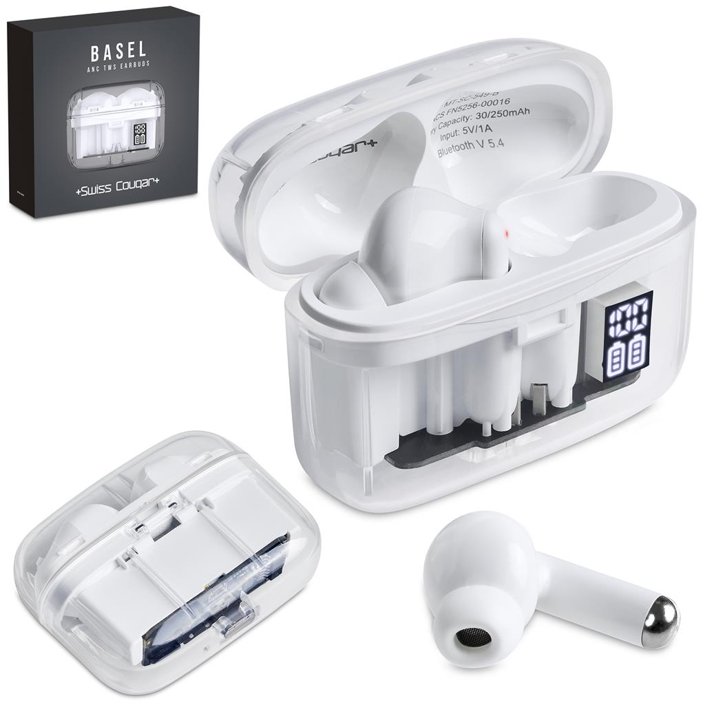 Swiss Cougar Basel Active Noise Cancelling TWS Earbuds - Image 8