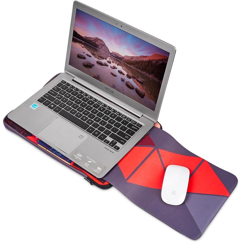 Pre-Production Sample Hoppla Grotto Neoprene Laptop Sleeve with Mouse Pad – 13-14 inch - Image 11