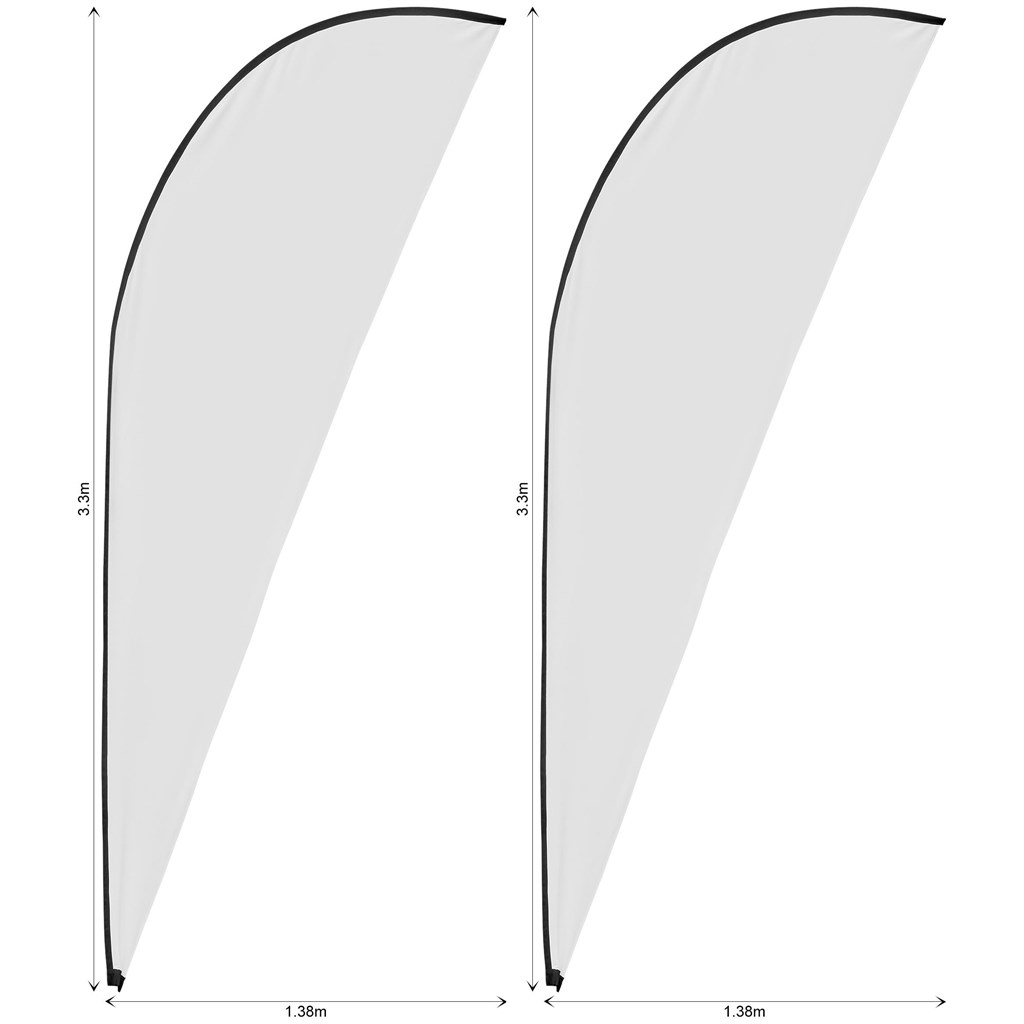 Legend 3m Sublimated Sharkfin Flying Banner Skin – Set Of 2 (Excludes Hardware)