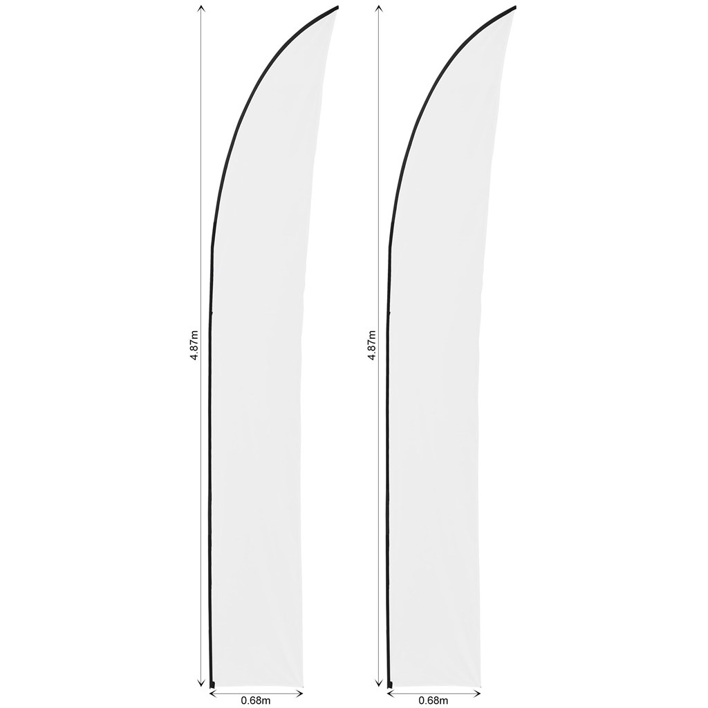 Legend 4m Sublimated Arcfin Flying Banner Skin – Set Of 2 (Excludes Hardware)