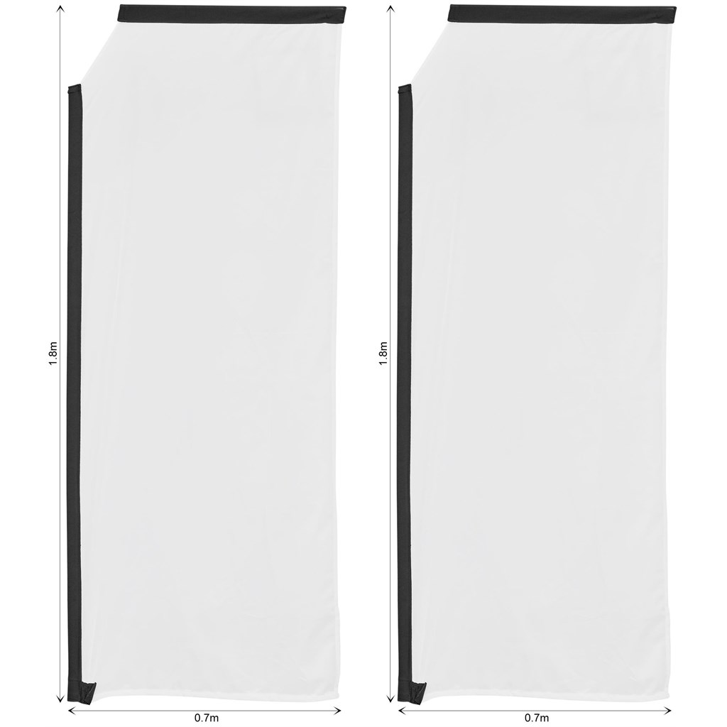 Legend 2m Sublimated Telescopic Flying Banner Skin – Set Of 2 (Excludes Hardware)