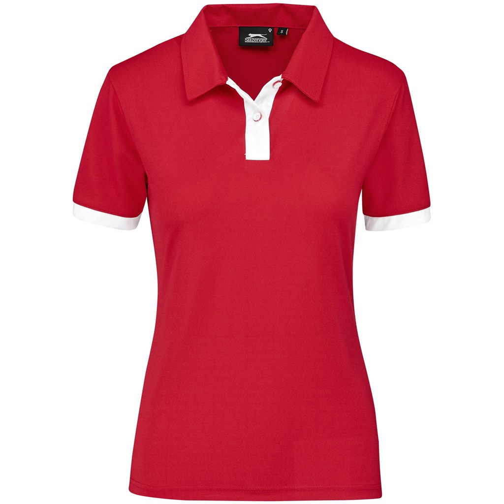 Ladies Contest Golf Shirt - Red - Image 4
