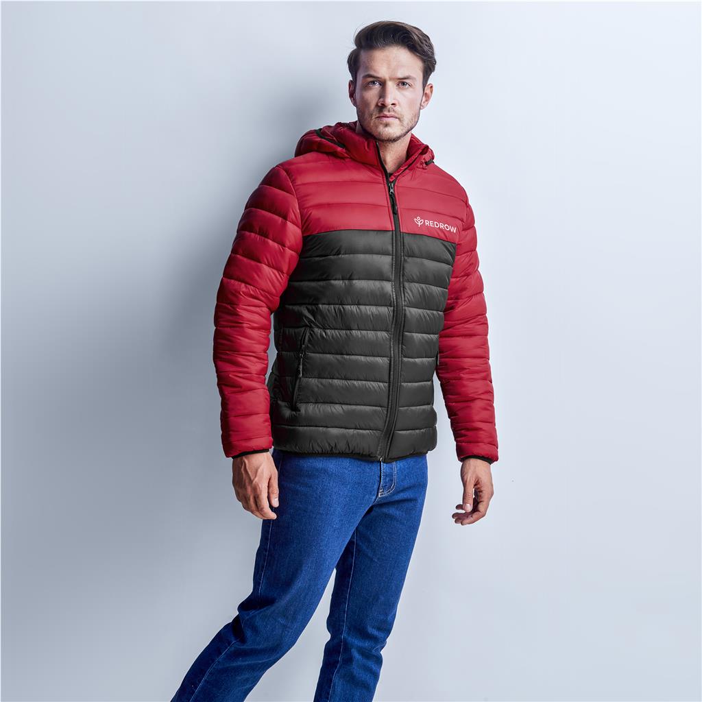 Mens Kyoto Two-Tone Jacket – Black Red