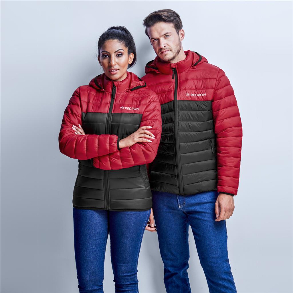 Mens Kyoto Two-Tone Jacket - Black Red - Image 4