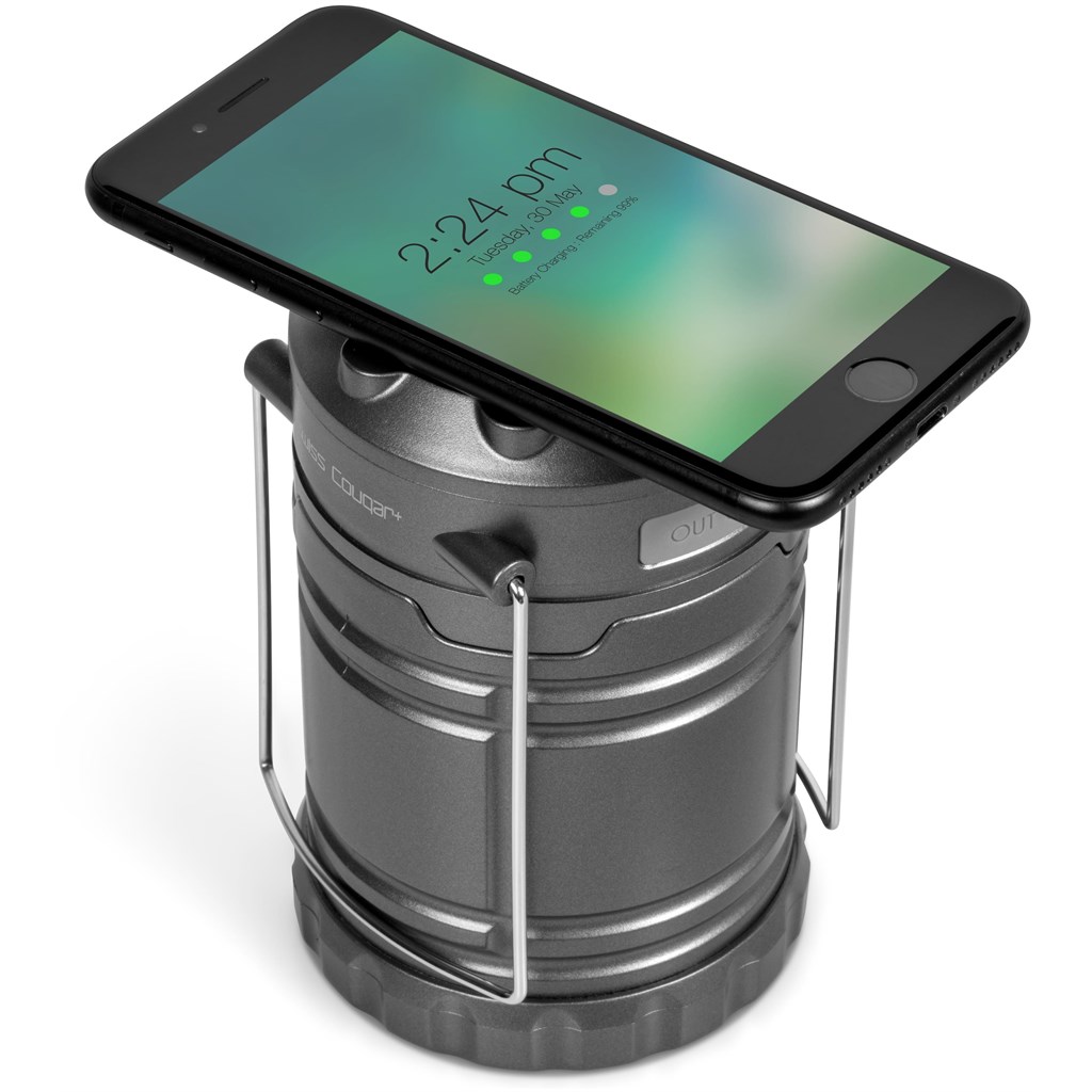 Swiss Cougar Cape Town Lantern & Wireless Charging Power Bank – 4,000mAh