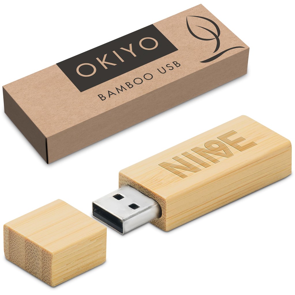 Okiyo Komorebi Bamboo Flash Drive - 16GB - Image 6