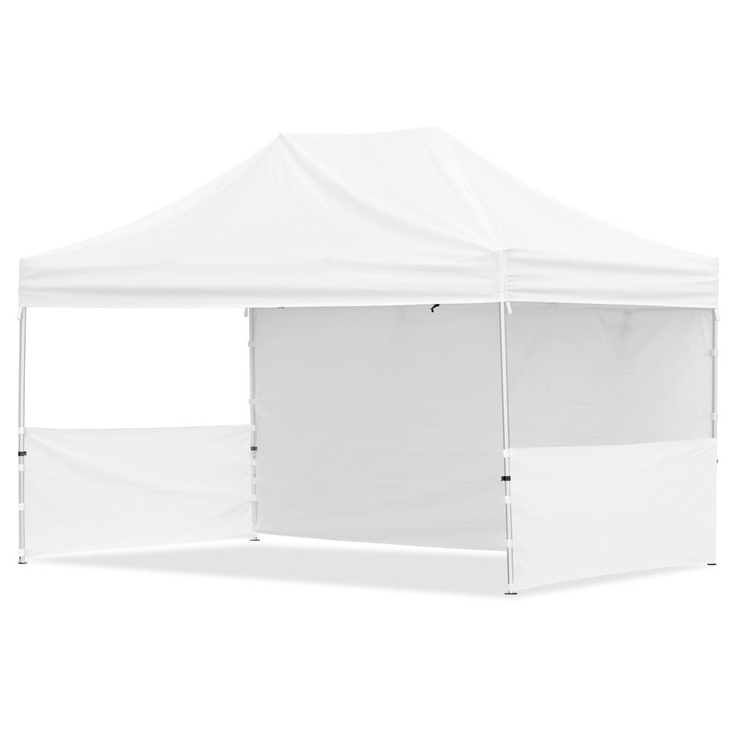 Coated Steel Sublimated Gazebo 4.5m x 3m – 1 Long Full-Wall Skin – 2 Short Half-Wall Skins
