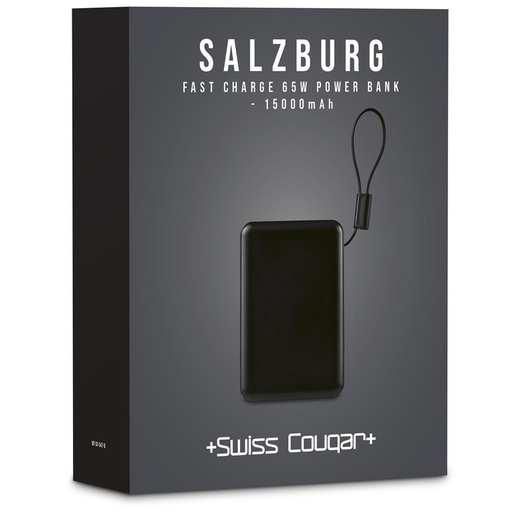 Swiss Cougar Salzburg Fast Charge 65W PD & QC Power Bank 15,000mAh - Image 14